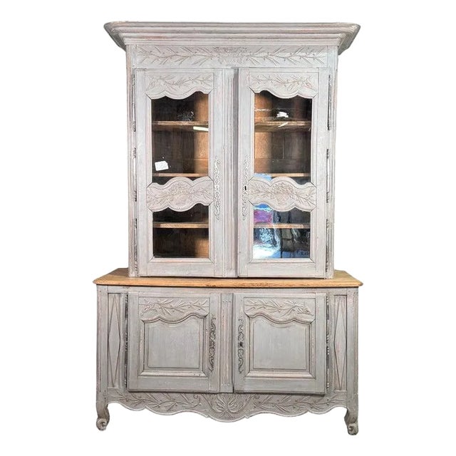 Late 19th Century Louis XV Style Provencal China Buffet For Sale