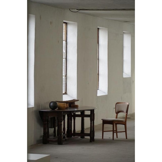 Mid-Century Danish Dining Chairs in Oak, Teak and Mohair, 1960s, Set of 6 For Sale - Image 12 of 18