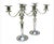 Sterling Silver 3-Light Candelabra Pair - Convertible Georgian Revival, 1950s For Sale - Image 10 of 18