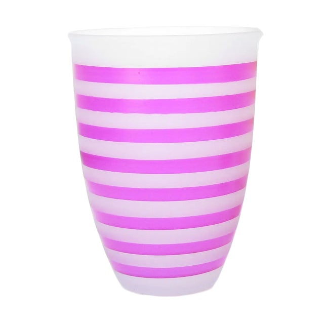 Late 20th Century Vintage Translucent Glass Vessels, Set of 3 For Sale - Image 5 of 6