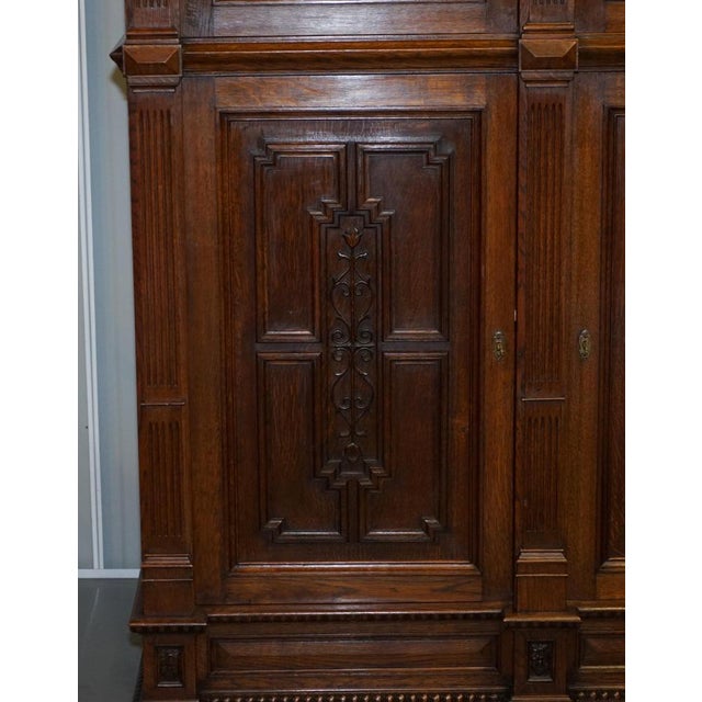 Dutch Ornately Hand Carved Cupboard, 1940s For Sale - Image 12 of 18