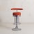 Italian Chrome Bar Stool in Original Orange Upholstery, 1970s - 3 Available For Sale - Image 10 of 11