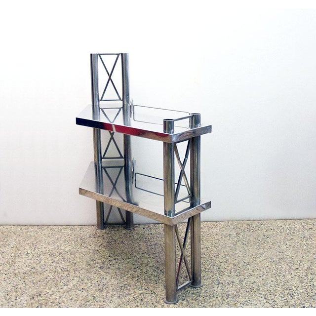 1970s Steel Console Table, Italy, 1970s For Sale - Image 5 of 14