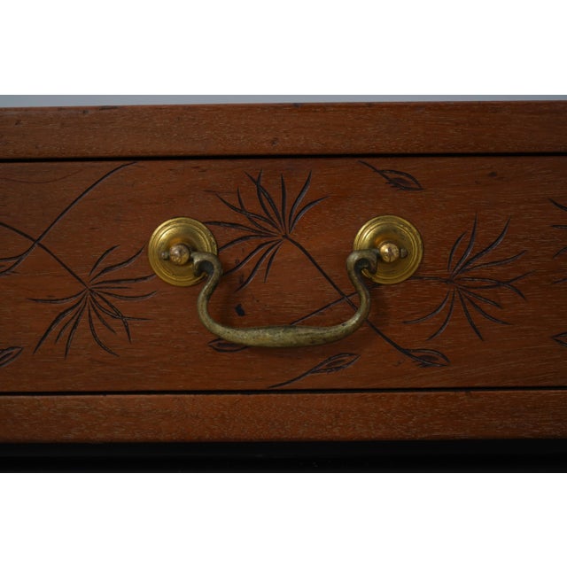 Pair of Kittinger Faux Bamboo Modern Design Side Tables For Sale - Image 16 of 18