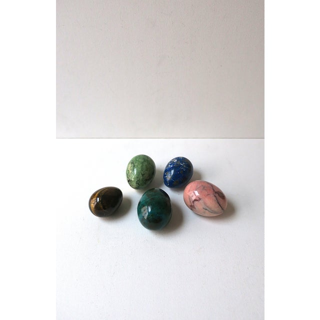 Italian Marble Egg Sculptures For Sale - Image 9 of 12