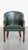 Offered this timeless green cowhide leather and wood side/dining/office chair in English style. This amazing cowhide...