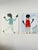 Pair of lovely watercolor paintings of girls playing by Seattle artist Ree Brown. One is listening to music and the other...