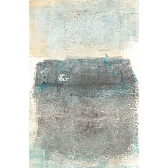 Abstract Mesas Diptych (2) 18*24r Prints Abstract Landscape Grey Almond Art by Carrie Bergey For Sale - Image 3 of 3