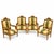 Large Louis XVI Gilded Fauteuils, Set of 4 For Sale - Image 6 of 9