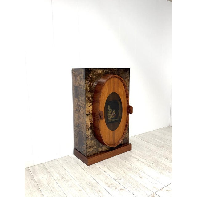 Detail of Bar Cabinet by Aldo Tura, 1950s For Sale - Image 3 of 16