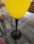 Glass Vintage 1970s Black & Yellow Twisted Stem Art Glass Goblet For Sale - Image 7 of 9
