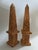 Hand Painted Chinese Faux Bois Style Obelisks a Pair For Sale - Image 6 of 12