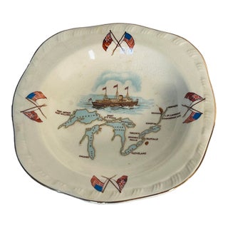 Vintage British Porcelain Catchall Ashtray For Sale