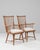 Brown 20th Century French Wooden Lounge Chairs With Upholstered Seats - A Pair For Sale - Image 8 of 18