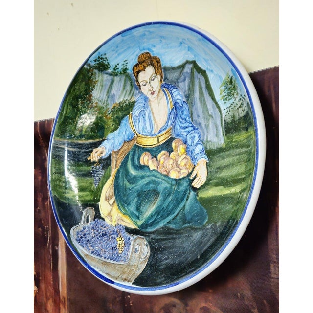 Painted Ceramic Dish by A. Del Bianco for Gubbio, 1920s For Sale - Image 4 of 8