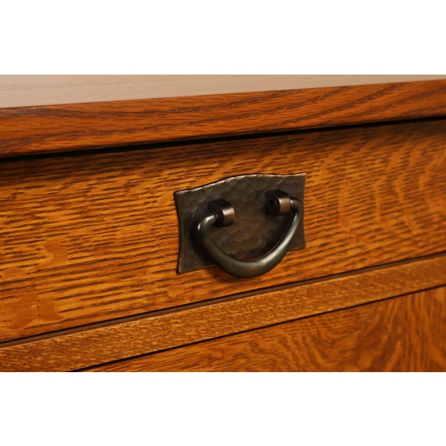 Stickley Mission Oak Harvey Ellis Inlaid Nightstand For Sale - Image 9 of 18