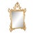 Giltwood Carved Walnut French Louis XV Wall Mirror For Sale