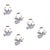 2020s Wood Dove and Angel Sentiment Ornament (Set of 6) For Sale - Image 5 of 5