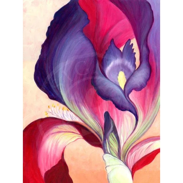 Two dramatic floral oil paintings designed as a diptych. These uplifting art pieces would look great in a variety of...