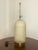 Cream Art Deco Cream Glass Reverse Painted Table Lamp Base For Sale - Image 8 of 12