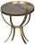 Noir NOIR Byron Side Table in Antique Brass and Stone For Sale - Image 4 of 6