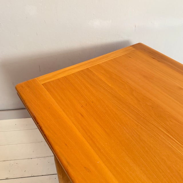 Wood Mid-Century Ash Dining Table attributed to Mario Marenco, 1980s For Sale - Image 7 of 9