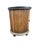 Late 20th Century Late 20th Century Round Column Faux Slate Top Cabinet For Sale - Image 5 of 16