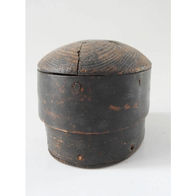 Small Antique Bentwood Oval Spice Box For Sale - Image 4 of 9