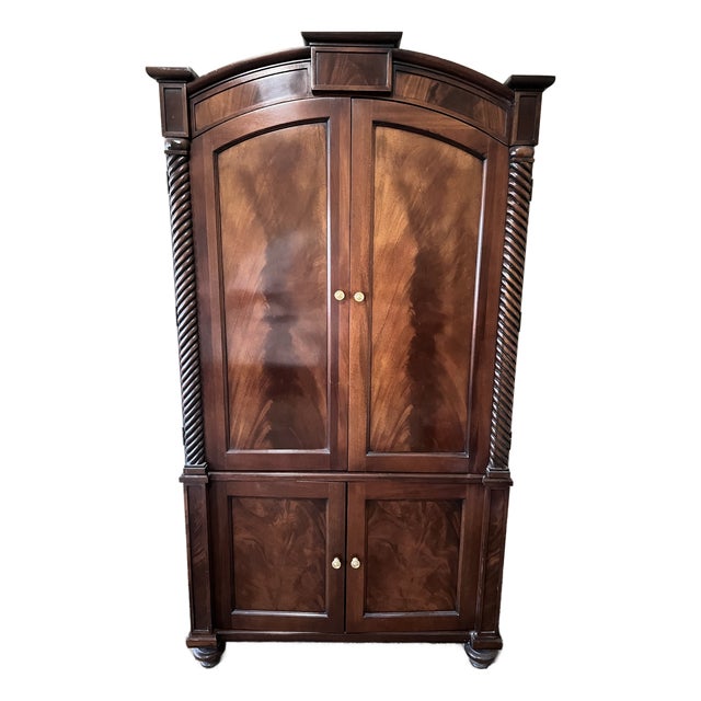 Hickory Chair Mahogany Entertainment Center For Sale
