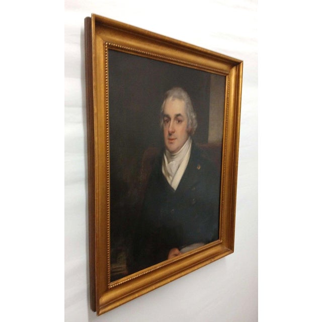 Portraiture Antique Portrait, Oil on Canvas Large - Signed For Sale - Image 3 of 5