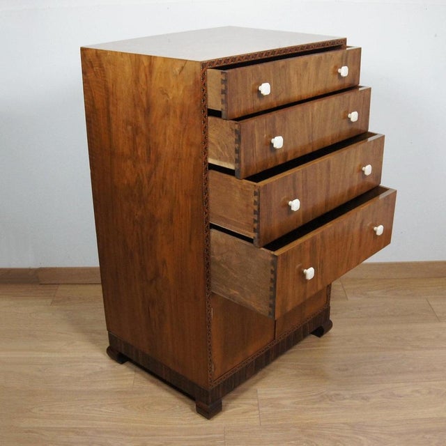 Art Deco Lowboy Cabinet by Bath Cabinet Makers, 1930s For Sale - Image 9 of 10