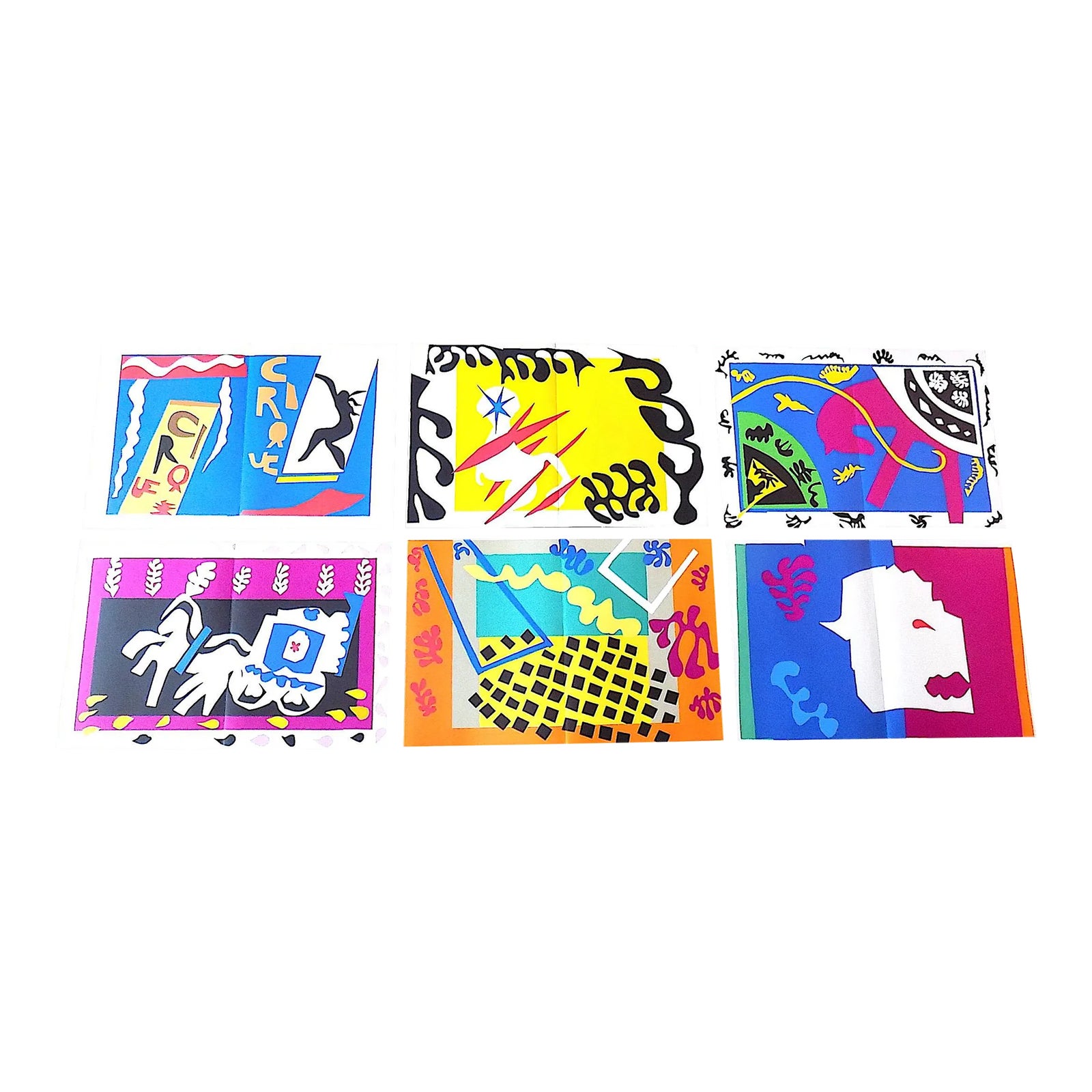 Elephant Folio Size Vintage 1983 Henri Matisse Lithographs From His