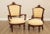 High Quality Set of 2 Carved Walnut Chairs, Newer Custom Upholstery in the Style of John Jelliff, (John Jelliff)
