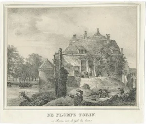 Houtman, Plompetoren in Utrecht, 1830, Paper