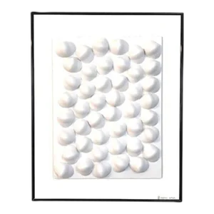 Minimalist Plaster on Canvas Wall Installation