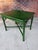 Vintage Mid Century Rattan Side Table With Deep Verdant Lacquer Finish - Newly Painted For Sale - Image 4 of 12