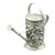 Antique Miniature French or Hanau Continental Silver W Niello Gardening Watering Can For Sale