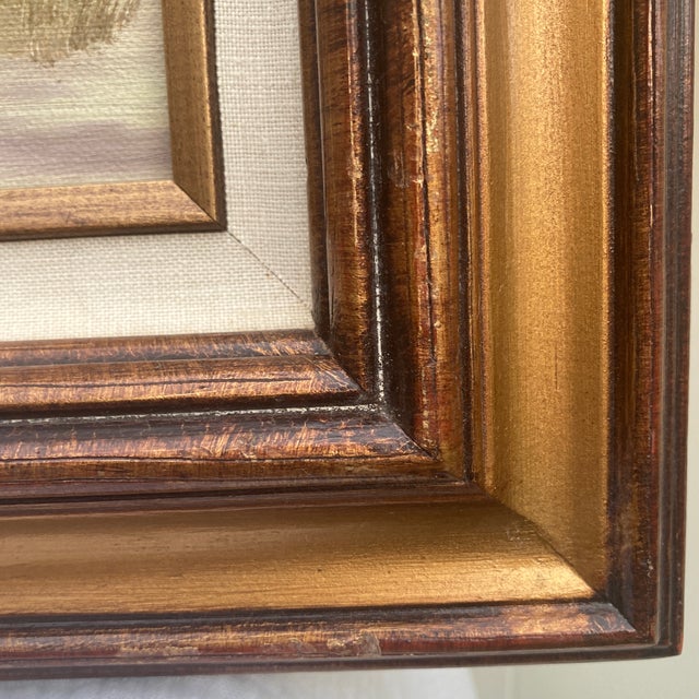 Mid-Century Modern Impasto Desert Landscape Oil Painting Framed - California Western Art For Sale - Image 9 of 12