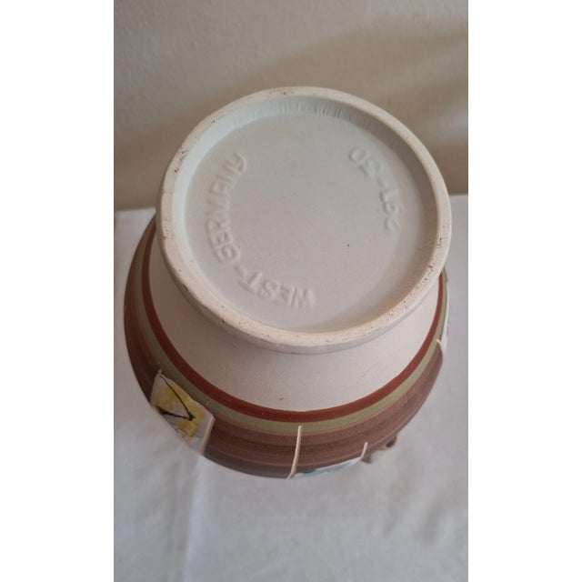 Vintage German Ceramic Vase by Scheurich, 1970s For Sale - Image 4 of 5