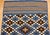 Blue Vintage Mexican Saltillo Serape Kilim Rug, Flat-Woven Wool Blanket, Royal Blue, 2x4 For Sale - Image 8 of 14