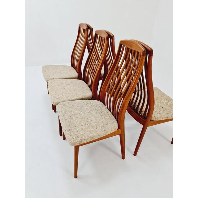 Danish Teak Dining Chairs by Schou Andersen, 1960s, Set of 6 For Sale - Image 6 of 11