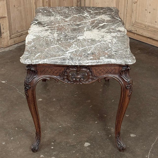 19th Century Régence Marble-Top Center Table From Liege For Sale - Image 14 of 18