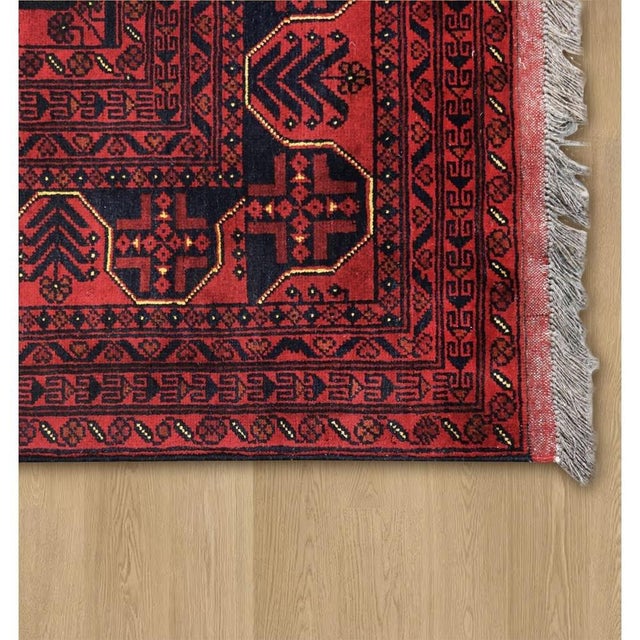 Traditional Pasargad Home Yamoud Burgundy Wool Area Rug, 9'10'' X 12'10'' For Sale - Image 3 of 6