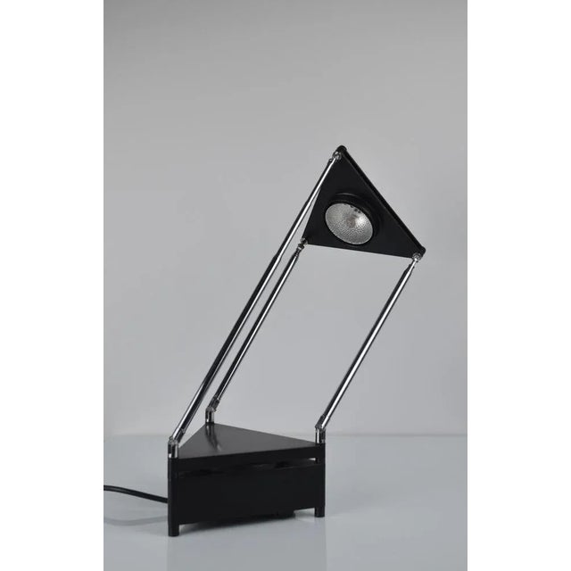 Kandido lamp by Ferdinand Alexander Porsche for Luci, with 3 telescopic extendable antenna arms in chrome Design from the...