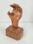 Brown Brutalist Arts and Crafts Sculpture Wooden Hand, 1950s For Sale - Image 8 of 11