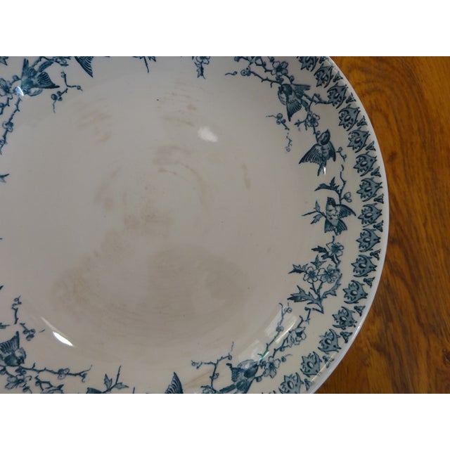 Large Terre De Fer Compote Dish by HB&Cie, 1890s For Sale - Image 10 of 18