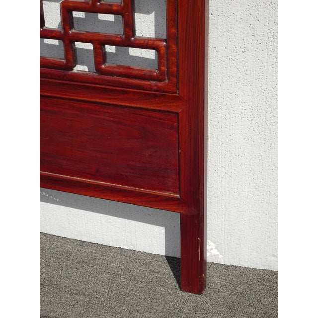 Vintage Chinoiserie Asian Style Queen Headboard by Yin Yin For Sale - Image 12 of 12
