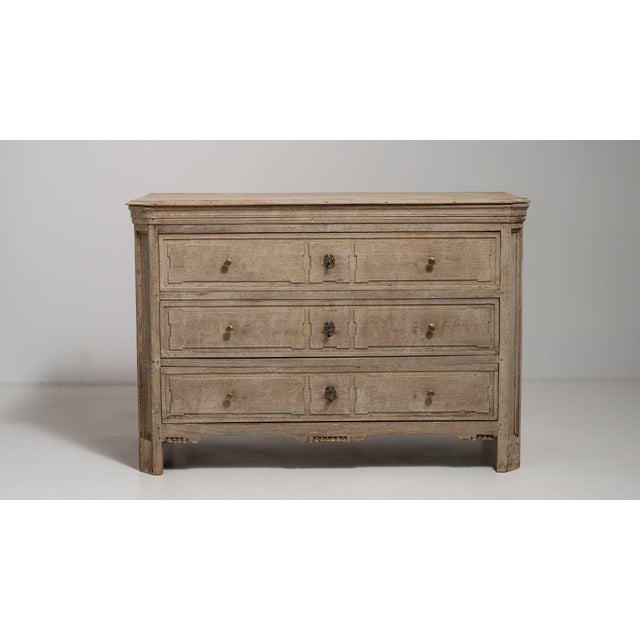 19th Century France Antique White Wood Chests of Drawers For Sale - Image 9 of 11