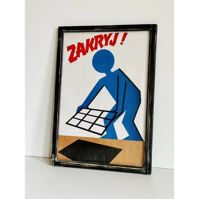 Vintage Industrial Framed Poster For Sale - Image 6 of 10