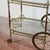 Gold Vintage Serving Trolley with Glass Trays For Sale - Image 8 of 9